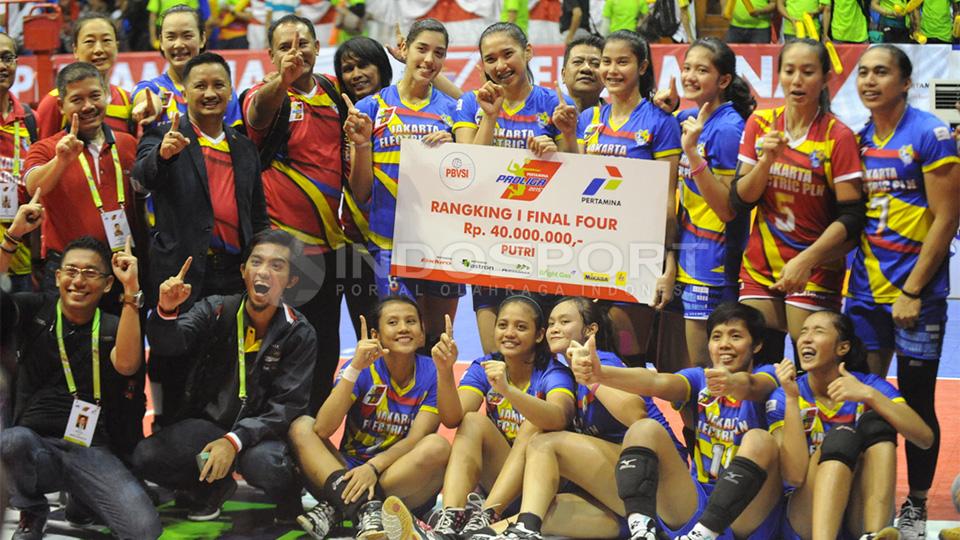 Jakarta Electric PLN menjadi juara di Final Four dan berhak mendapat uang pembinaan. - INDOSPORT